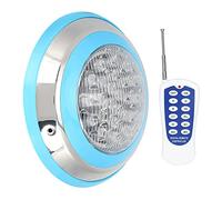 Garosa Lumière sous-Marine, 24 W AC 12 V 24 LED pour Piscine avec Télécommande, éclairage Mural étanche pour Piscines, Fontaines, Jardins, Décoration Paysagère