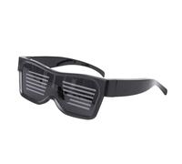 Garosa Lunettes LED, Conception ABS Légère, Contrôlées par Application avec 31 Animations et 11 Modèles pour Les Fêtes et Halloween