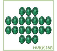 Garosa Malachite en forme d’œuf Lot de 20 Pierres Précieuses de Malachite Ovales en Forme D'œuf, Pierre de Palmier bijoux horloger