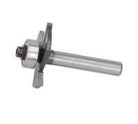 Garosa Mèche de Routeur à Fente en T, Tige de 1/4 de Pouce avec Roulement pour un Rainurage et un Rainurage Précis, Lames en Acier au Tungstène pour les Joints de Langue du Travail du Bois et le