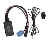 Garosa Microphone d'autoradio Microphone stéréo de voiture Mini ISO 8 broches avec adaptateur de câblage Bluetooth 5.0 pour