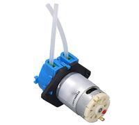 Garosa Mini Pompe Péristaltique Petite Pompe Doseuse de Liquide 5 W 60 Ml/min avec Conception Encliquetable pour Appareils de Laboratoire D'aquarium Transfert de Liquide D'irrigation (12V)