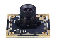 Garosa Module de Caméra 4MP, Module de Caméra USB, Distorsion 4MP 120FPS à 100 Degrés avec Double Microphone, Reconnaissance Faciale, Numérisation de Code QR pour WinXP, Commandes