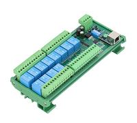 Garosa Module de Commutation de Relais 12 DIO Ethernet RTU IP Contrôleur de Réseau Carte D'extension PLC 24 V avec 12 Entrées Optiquement Isolées pour une Connexion Parallèle de