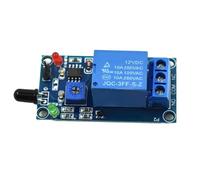 Garosa Module de Détection de Flamme, Matériau PVC, Capteur d'incendie Réglable Très Sensible 12 V pour la sécurité Domestique et Industrielle