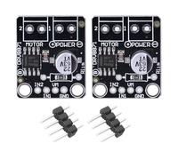 Garosa Module de Pilote de Moteur PWM, Pont en H 3,6 a, Contrôleur de Moteur à Courant Continu, PCB avec En-têtes de Broches pour la Robotique, 2 Jeux