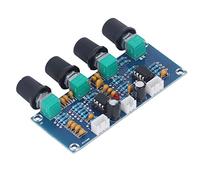 Garosa Module de Préamplificateur Audio, Module de Préampli Stéréo PCB NE5532 12 V à 24 V pour Cinéma Maison et Systèmes de Musique