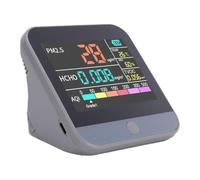 Garosa Moniteur de qualité de L'air Intérieur 8 en 1 avec Capteur PM2.5 | Testeur D’air Portable, écran LCD de 2,8 Pouces, Alarme Intelligente, Batterie Rechargeable, pour Usage Domestique et de