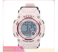 Garosa Montre-bracelet numérique de sport Chronographe numérique enfants étudiant étanche Sport montre bijoux montre Rose clair