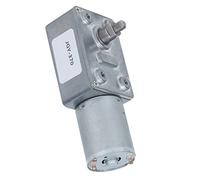 Garosa Moteur à Engrenage à Vis sans Fin à Turbine DC12V Moteur à Courant Continu Moteurs de Hotte de Gamme à Réduction de Vitesse Réversible Autobloquante avec Arbre de 8 Mm JGY-370 pour(23RPM)