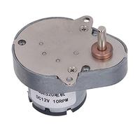 Garosa Moteur à Engrenages 12V DC, 10 Tr/min, Arbre de Sortie Excentrique avec Boîte de Vitesses en Métal, Aluminium et Laiton pour Ouvre-fenêtre, Ouvre-porte, Petit Treuil