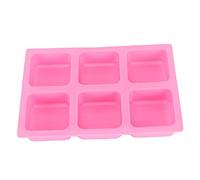 Garosa Moules à Savon en Silicone pour la Fabrication de Savon, Moules Carrés Réutilisables à 6 Cavités avec Démoulage Facile et Flexible pour Chocolat, Bonbons, Caramel, Glaçons