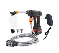 Garosa Nettoyeur électrique à Main sans Fil Haute Pression 900 PSI avec Batterie 21,8 Ah et Buse 6 en 1 pour Lavage de Voiture, Arrosage des Plantes en Extérieur (Prise UE)