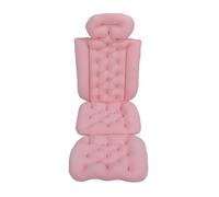 Garosa Oreiller de Bain Complet pour Tout Le Corps, Amovible, Lavable, pour Spa, Empêche Le Glissement, avec Ventouses Puissantes, pour la Tête, Le Cou, Le Dos, Les épaules (Pink)