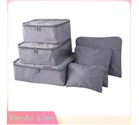 Garosa Organisateurs de bagages de voyage Ensemble de sacs de rangement de bagages, 6 pièces, organisateur bagagerie housse Gris