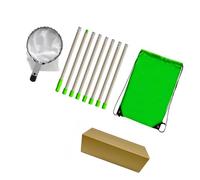 Garosa Outil de Poteau de Sélecteur de Fruits à Poignée Longue Réglable en Acier Inoxydable Fort pour Orange Pomme avec Sac Pratique pour Les Jardiniers (3.2 mètre 8 Section)