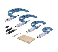 Garosa Outil Micromètre Extérieur, Ensemble de Mesure de Précision en Alliage d'aluminium, Mesure Précise jusqu'à 100 Mm pour les Professionnels et les Amateurs de Bricolage