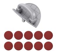 Garosa Patin de Ponçage pour Coin Intérieur, 9 Pouces, 400, Paquet de 10 | Ponceuse D'angle pour Cloisons Sèches, Plastique Technique, Coins de Plafond, Mastic Mural, Feuilles de Poteaux de 9