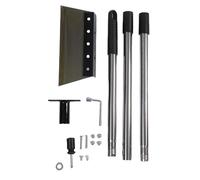 Garosa Pelle de Jardin Pelle de Nettoyage Pelle Multifonctionnelle avec Poignée Réglable de 1.6m pour Désherber Creuser Le Déneigement de la Glace