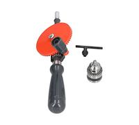 Garosa Perceuse à Manivelle, Double Pignon, Mandrin sans e 1/4 Pouce | Outil rotatif manuel pour le travail du bois, capacité de serrage de 0.6 à 6mm, mécanisme Anti-liaison à double