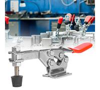 Garosa Pince à Bascule Horizontale Robuste en Acier Inoxydable 304, capacité de Maintien de 280 Kg avec Barre en Caoutchouc pour établi de Soudage, Usage Professionnel