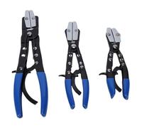 Garosa Pince à Pincer les Tuyaux à Cliquet, Mâchoires Rotatives Dentelées, Verrouillage à Cliquet Réglable, Acier Haute Résistance avec Poignées Ergonomiques Antidérapantes pour Tuyaux