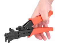 Garosa Pince à Sertir à Compression, Pince à Sertir Réglable en Acier avec Module Rotatif pour Câble Coaxial RG59 RG6 RG11 F Connecteurs BNC dans le Champ Audio Vidéo de la Télévision par Câble