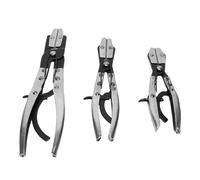 Garosa Pince à Tuyau à Cliquet, Mâchoires Rotatives Dentelées avec Verrouillage Réglable, Acier Haute Résistance pour Conduite de Carburant de Liquide de Refroidissement de Radiateur