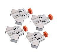 Garosa Pinces d'Angle à 90 Degrés, 4 Pièces, Pince à Angle Droit en Acier Inoxydable pour le Travail du Bois, Mâchoire Pivotante Réglable pour des Applications Précises de Joints en Forme de T