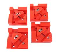 Garosa Pinces D'Angle à Angle Droit de 90 Degrés, Outil de Serrage du Bois Réglable pour les Menuisiers, Couleur Rouge, Conception Durable 4 Pièces