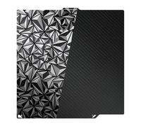 Garosa Plaque de Construction pour Lit D' PEO PET Double Face en Carbone 260 X 271 Mm avec Texture Diamant, Finition Mate Lisse pour Filaments PLA PETG ABS TPU