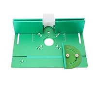 Garosa Plaque d'insertion de Table de Toupie en Aluminium, Base Rabattable Anodisée Plus Dure avec Hauteur Réglable pour Petites Machines à Tailler, Outils d'établi pour le Travail du Bois,