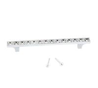 Garosa Poignées de Placard et Poignées de Tiroir Courtes Modernes Cristal Noir Style Européen Lot de 128