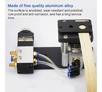 Garosa Poinçonneuse Pneumatique pour Bandes de Chants, Alliage d'aluminium, Artefact de Perforation Automatique avec Dispositif de Perforation à Double Trou pour un Traitement Rapide et Facile du