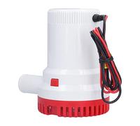 Garosa Pompe Submersible Pompe à Eau Pompe Abs Abs en Acier Inoxydable Fichette Haute efficacité Bas Bruit avec Filtre de Verrouillage à Ressort pour la Cale (DC24V 2000GPH)
