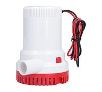 Garosa Pompe Submersible Pompe à Eau Pompe Abs Abs en Acier Inoxydable Fichette Haute efficacité Bas Bruit avec Filtre de Verrouillage à Ressort pour la Cale (DC12V 2000GPH)