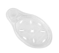 Garosa Porte-Savon Acrylique Rond Transparent Porte-Savon Douche avec Tige de Drainage avec Trou de Drainage pour la Salle de Bains de l'hôtel diamètre Applicable de la Colonne de Douche 2.5cm