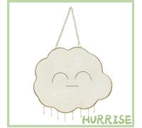 Garosa présentoir à bijoux mural Porte-bijoux suspendu mural en maille métallique, présentoir de meuble rangement lune doré