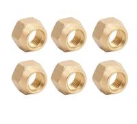 Garosa Raccord évasé en Laiton de 5/8 Po pour Tube évasé de Climatisation, Tuyaux en Cuivre pour Carburant, Air, Liquide, Gaz, Conduites Sous Vide