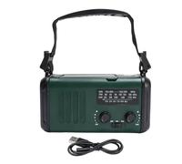 Garosa Radio Solaire à Manivelle 10 000 MAh Radio d'urgence avec Lampe de Lecture et USB C Charge Rapide pour Les Activités de Plein Air Pannes de Courant Météo NOAA