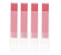 Garosa Recharges de Crayons de Menuisier, Graphite HB 2.8mm, Lot de 24 Pièces avec 4 Boîtes de Rangement, Longue Durée, Rouge, pour Architecte et Dessin