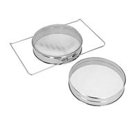 Garosa Récorporation de Miel 18 Mesh 25 Mimes en Acier Inoxydable Filtre de Miel à Double Tamis Affiche D'équipement Apiculteur pour un Seau de 5 Gallons