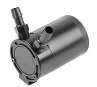 Garosa Récupérateur d'huile Universal Aluminum Alloy Compact Baffled Oil Catch Can 2-Port Black auto burette