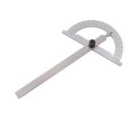 Garosa Règle d'angle Rapporteur de Fixation Rotatif en Acier au Carbone 120x150mm Détecteur d'angle à échelle Haute Précision pour la Mesure de la Disposition du Bois et les Utilisateurs de