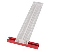 Garosa Règle en T de Marquage en Acier Inoxydable, Outil de Mesure de Précision avec échelles Profondément Gravées et Revêtement Protecteur pour le Travail du Bois et la Décoration