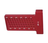 Garosa Règle T de menuisier en alliage d'aluminium anodisé rouge multifonctionnelle pour traçage précis avec accessoires pour professionnels précision et robustesse