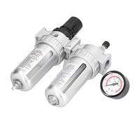 Garosa Régulateur de Pression de Filtre à Air Kit de Jauge de Séparateur de Piège à d'eau en Alliage d'aluminium 1,0 MPa Réglable de 41 à 140 °F pour équipement 'automatisation de Génie Mécanique