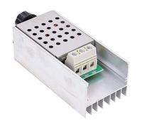 Garosa Régulateur de Tension CA, Variateur de Tension électronique SCR 220 V 10 000 W avec Coque, Sortie 0 à 220 V, pour Variateur de Lumière, Contrôle de la Vitesse du Ventilateur, Réglage de la