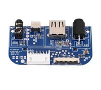 Garosa Remplacement de la Carte du Port de Charge pour 2 PCB, Carte Son USB, Installation Facile, Pièce de Réparation de Haut-parleur