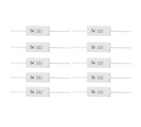 Garosa Résistance Céramique au Ciment 5W, 10 Pièces, Anti-Choc, pour Cartes Électroniques, 6 Sortes (1R, 2.2R, 3R, 5R, 10R)